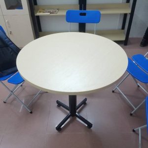 Bàn họp tròn chân sắt BH-07
