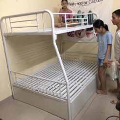 Giường sắt tầng ống tròn 1m6 - GTS 51