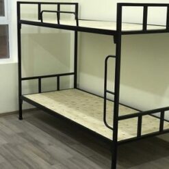 Giường sắt 2 tầng màu đen 1m2 - GTS 25