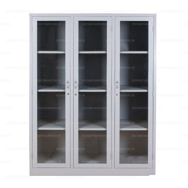 Tủ sắt 3 khoang cánh kính AS-02