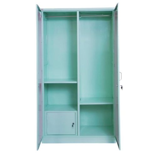 Tủ sắt đựng quần áo 2 cánh xanh ngọc VN08 - Ảnh 2
